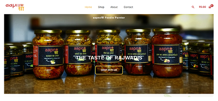 Aapno Sa — Indian e-commerce marketplace on WordPress built by ASAR Group connecting food sellers with buyers